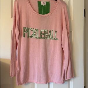 Pink Pineapple Pickleball Sweater size M